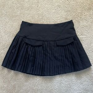 SHEIN Pleated Mini Skirt in Black Women's Medium 6